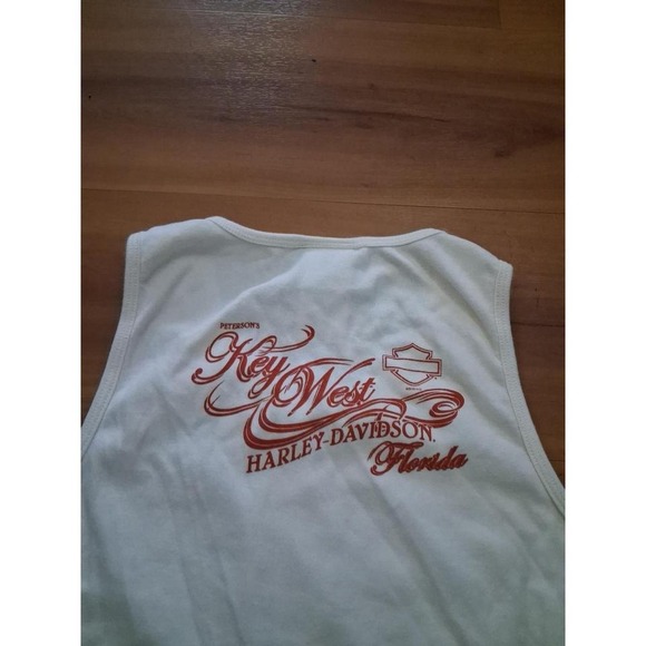 Womens Harley‎ Davidson Motorcycle Ruched Sleeveless Tanktoo Shirt - Picture 8 of 8